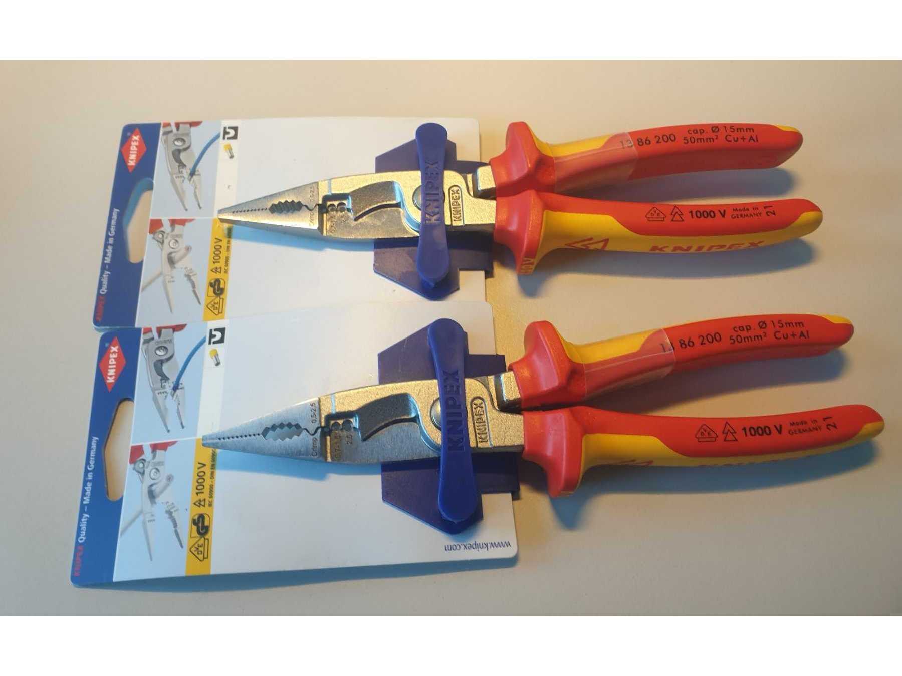 2 x Knipex Elektro-Installationszangen (13 86 200)