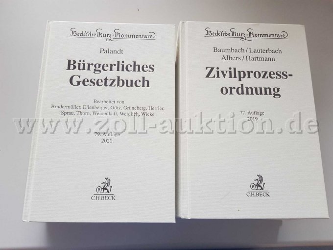 Kommentare zum Zivilprozessrecht und zum Bürgerlichen Gesetzbuch