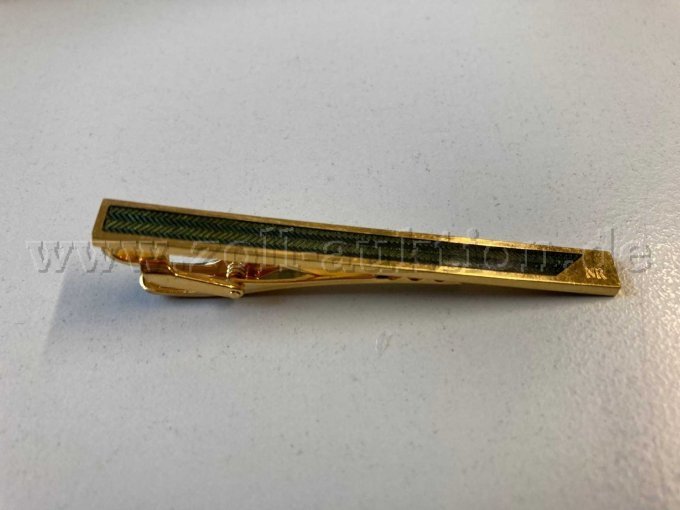 Krawattenhalter goldfarben Vorderansicht