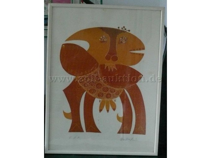 2 Kunstdrucke Honigkuh und Fischerweibchen von Hertenstein – kavel bij Zoll-Auktion, Hof
