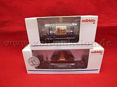 Gesamtansicht der Aukton  Güterwagen 44523/84866, Spur H0 in OVP