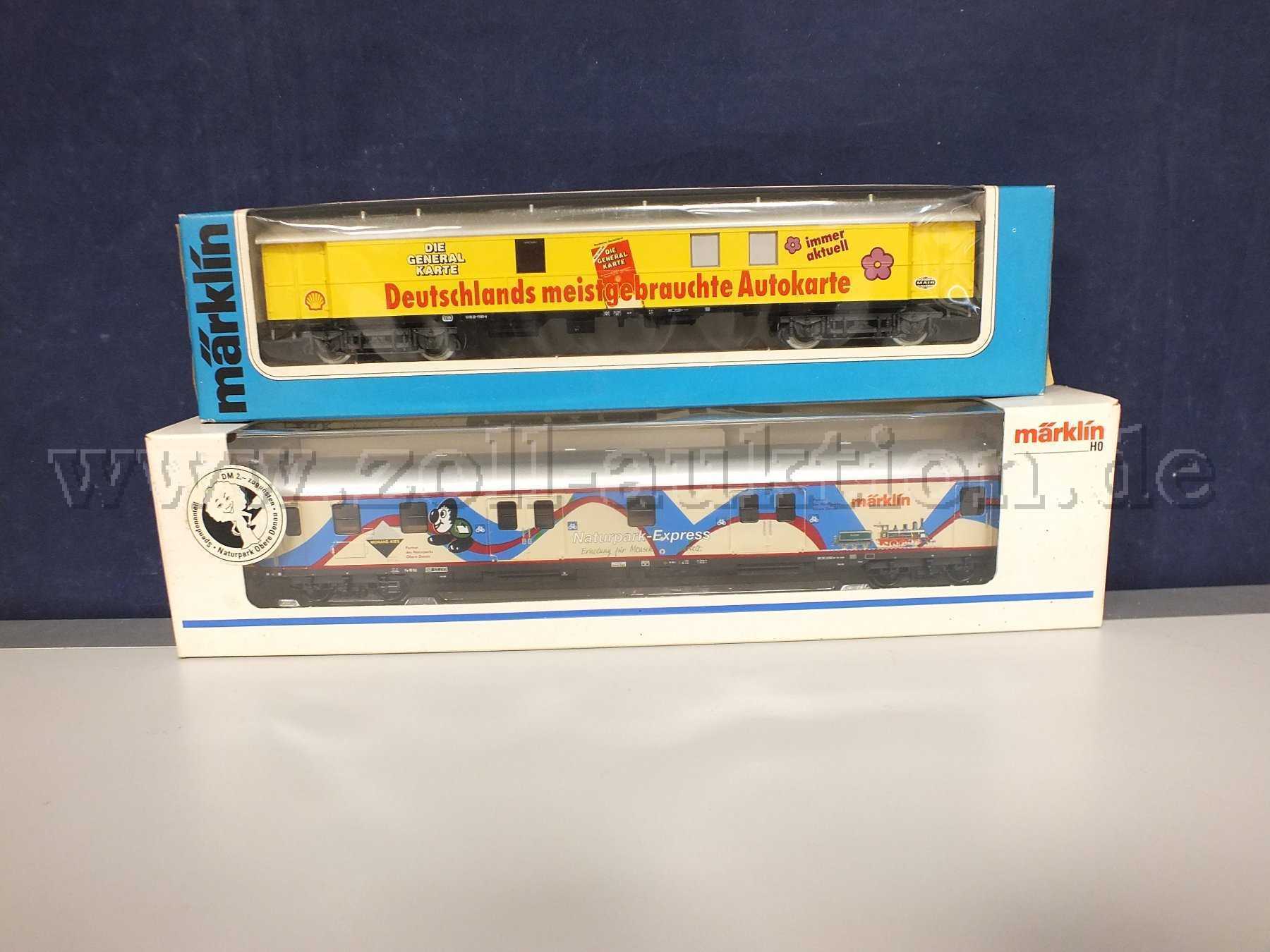 Gesamtansicht der Aukton  Güterwagen 4121/84866, Spur H0 in OVP