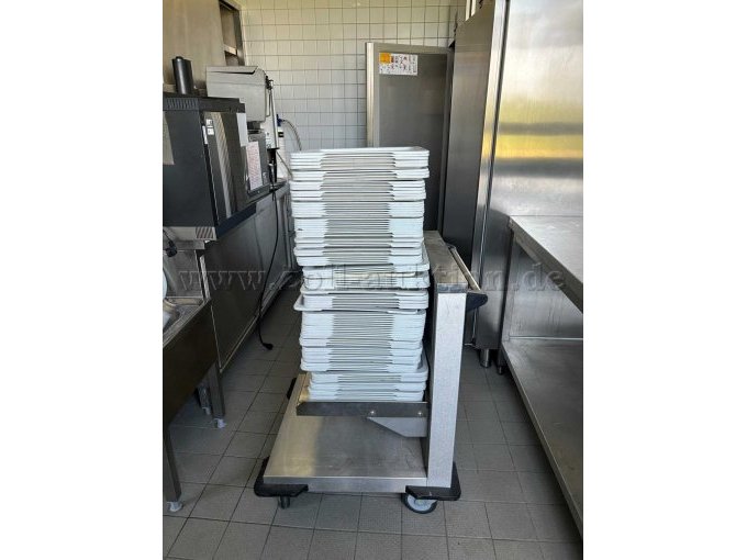 Tablettwagen (mit 80 Tabletts) - seitliche Ansicht