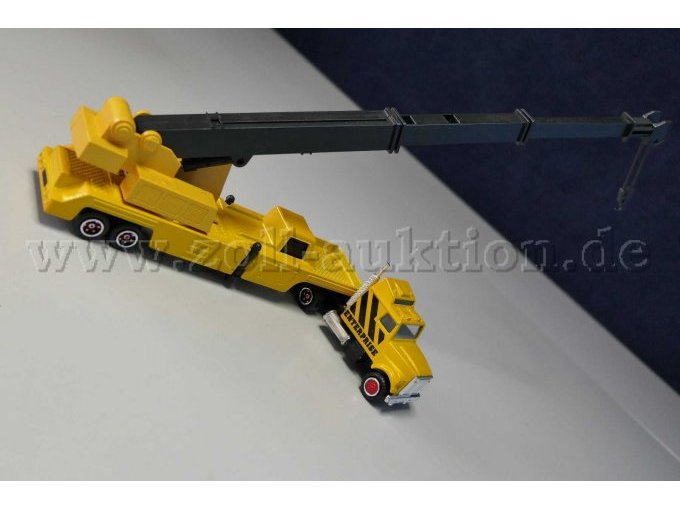 Majorette 617 Sattelzug Baufahrzeug Enterprise Kran Ansicht von hinten