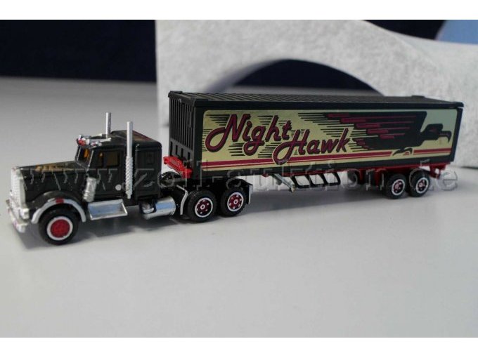 Majorette Sattelzug Kenworth Night Hawk Ansicht von der Seite