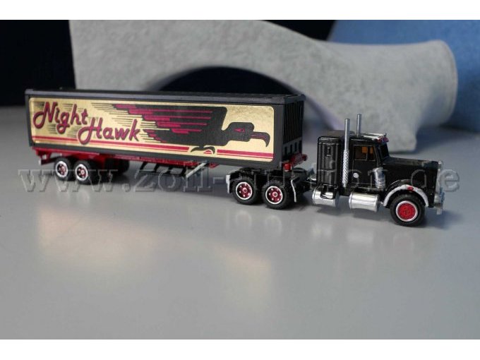 Majorette Sattelzug Kenworth Night Hawk Ansicht von der Seite