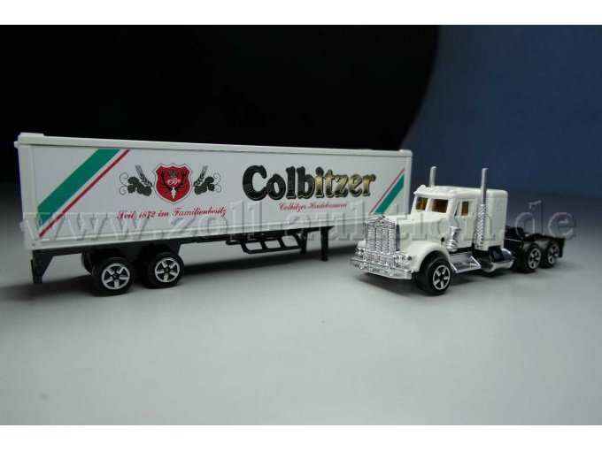 Majorette Sattelzug Colbitzer Heidebrauerei Ansicht von der Seite zerlegt