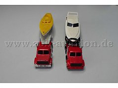 Majorette Sattelzüge 365 und 2132100, 1:100 Gesamtansicht