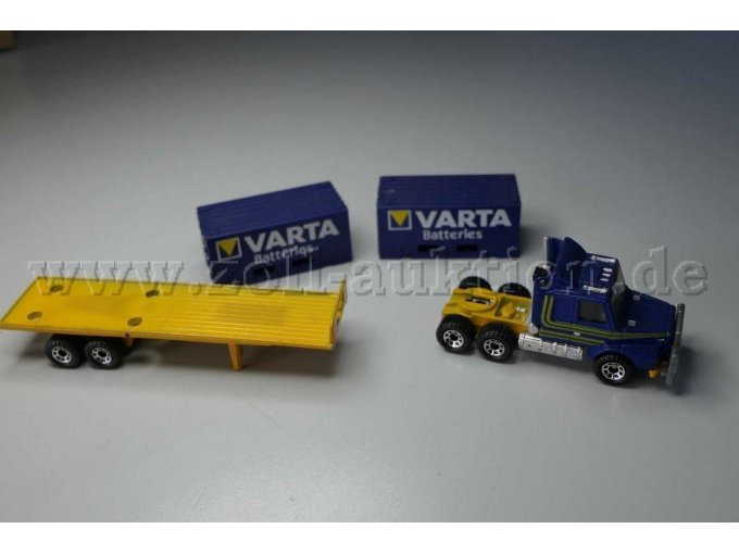 Matchbox Sattelzug mit zwei Containern VARTA Batteries Ansicht zerlegt