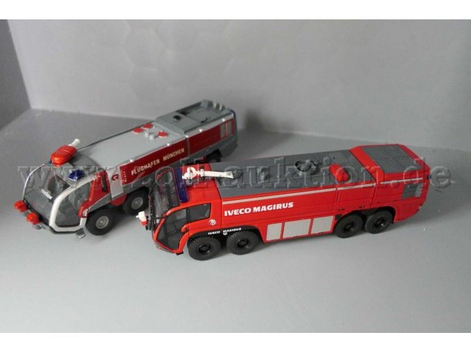 Modelle, IVECO Magirus Super Dragon 2 und RB Panther FLF FH 1, 1:87 u. 1:50 Gesamtansicht Modelle, IVECO Magirus Super Dragon 2 und RB Panther FLF FH 1, 1:87 u. 1:50 Gesamtansicht