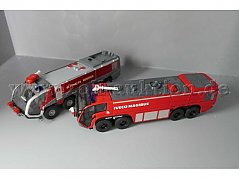 Modelle, IVECO Magirus Super Dragon 2 und RB Panther FLF FH 1, 1:87 u. 1:50 Gesamtansicht
