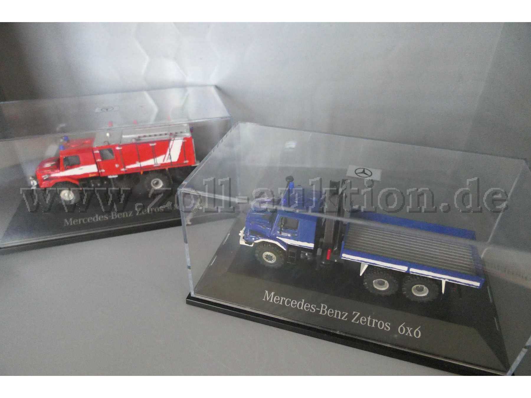 MB Zetros 4x4 Feuerwehr und MB Zetros 6x6 THW, 1:87 Gesamtansicht