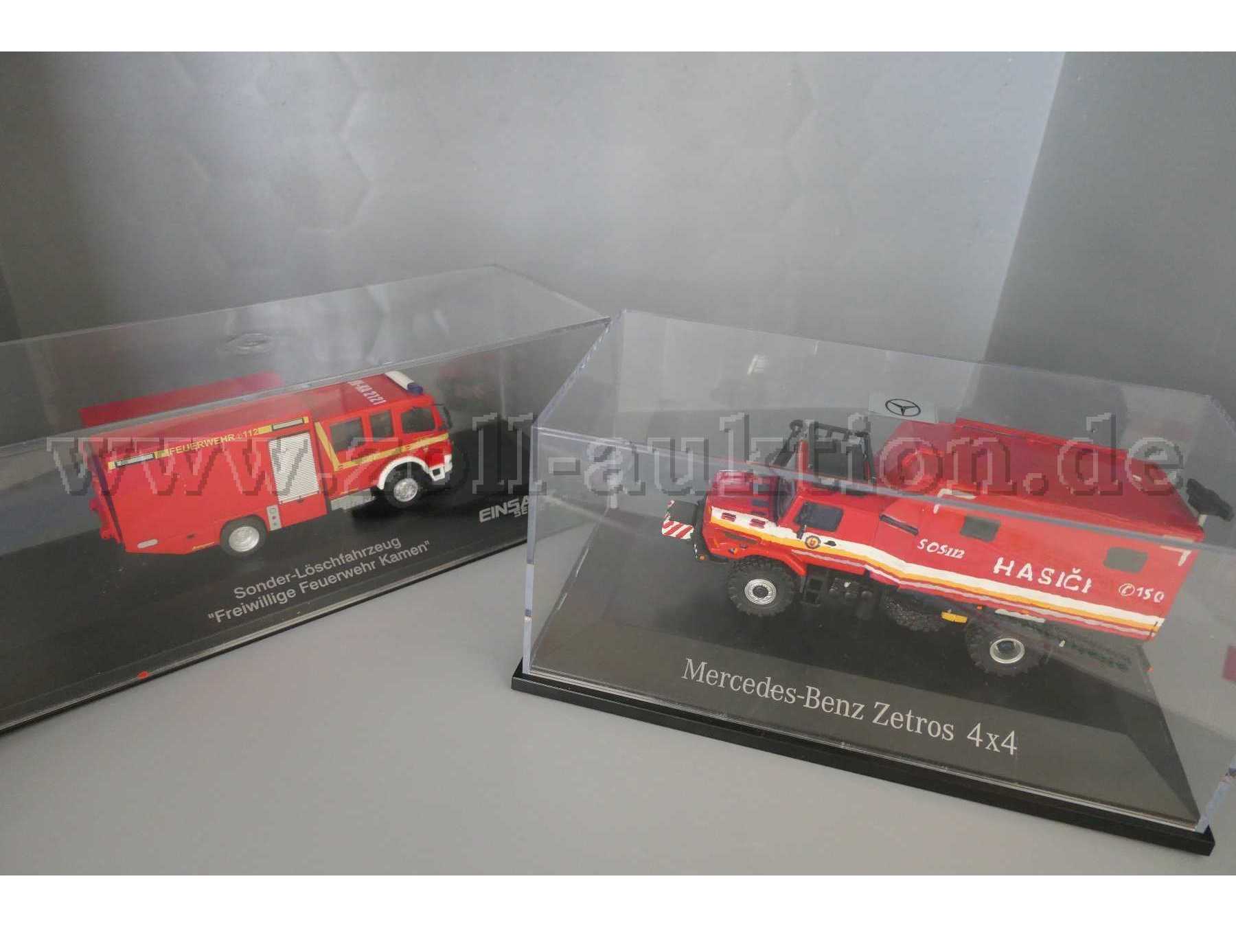 MB Zetros 6x6 Feuerwehr und MB Zetros 6x6 Feuerwehr, 1:87 Gesamtansicht