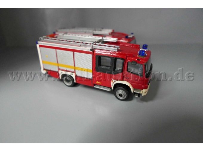 Modellfahrzeuge Mercedes Benz Feuerwehren Gesamtansicht von der Seite