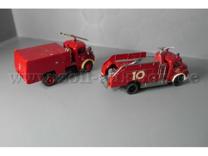 Wiking Mercedes Benz FHFW und Mercedes Benz FHFW, 1:87 Gesamtansicht von der Seite