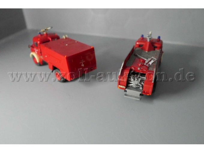 Wiking Mercedes Benz FHFW und Mercedes Benz FHFW, 1:87 Gesamtansicht von hinten