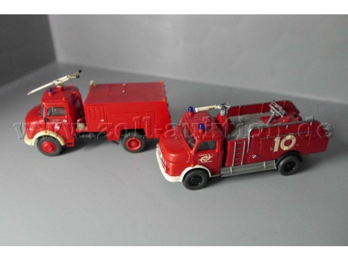 Wiking Mercedes Benz FHFW und Mercedes Benz FHFW, 1:87 Gesamtansicht von der Seite
