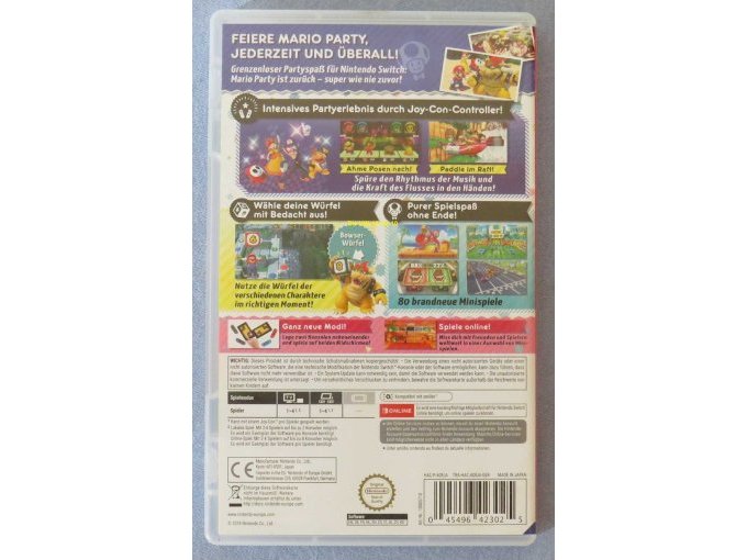 Nintendo Switch Spiel "Super Mario Party" Rückseite