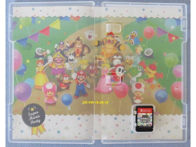 Nintendo Switch Spiel "Super Mario Party" Innenansicht mit Spielkarte