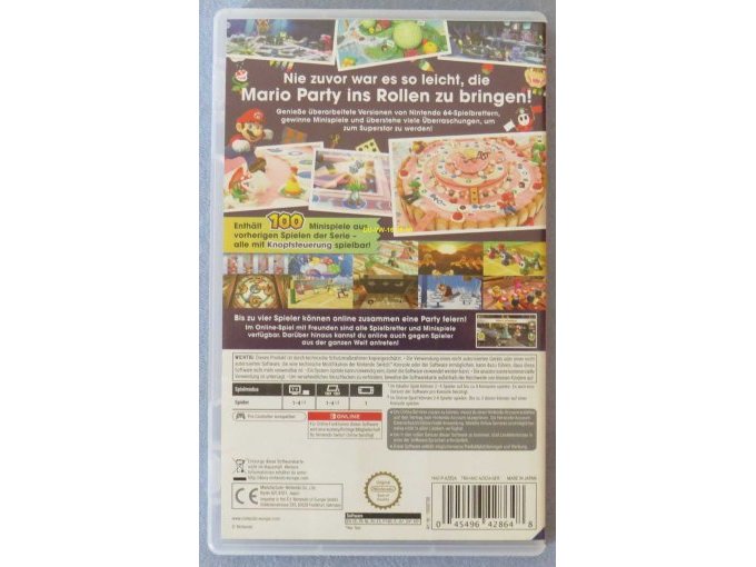 Nintendo Switch Spiel "Mario Party Superstars" Rückseite
