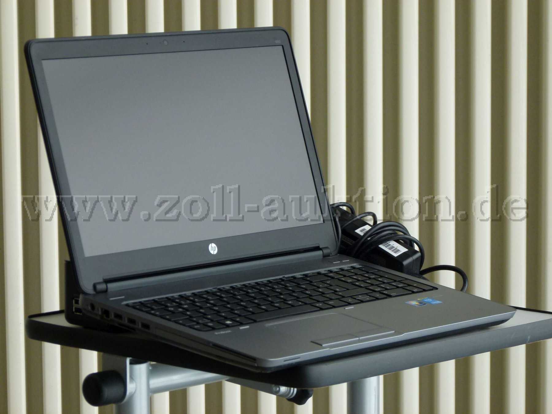 Beispielbild "HP ProBook 650 G1" - mit Netzteil (aufgeklappt)