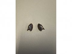 2 Ohrclips, 585er Gold bicolor