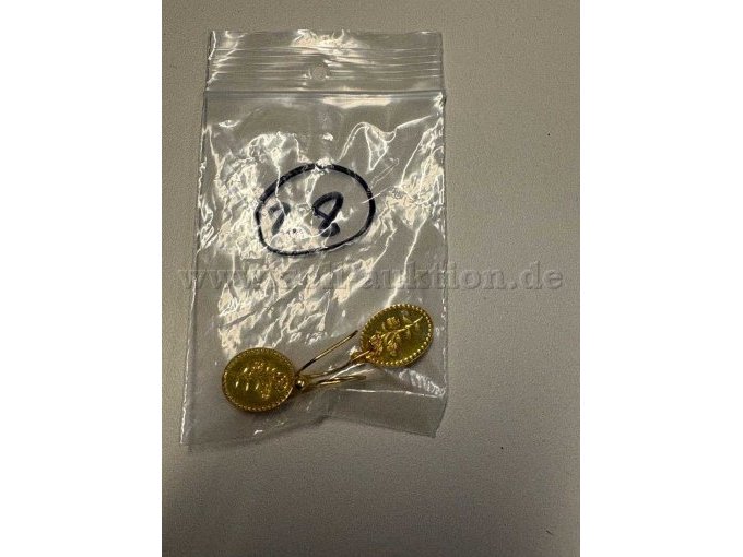 2 Ohrhänger 900er Gold