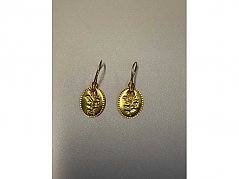 2 Ohrhänger 900er Gold