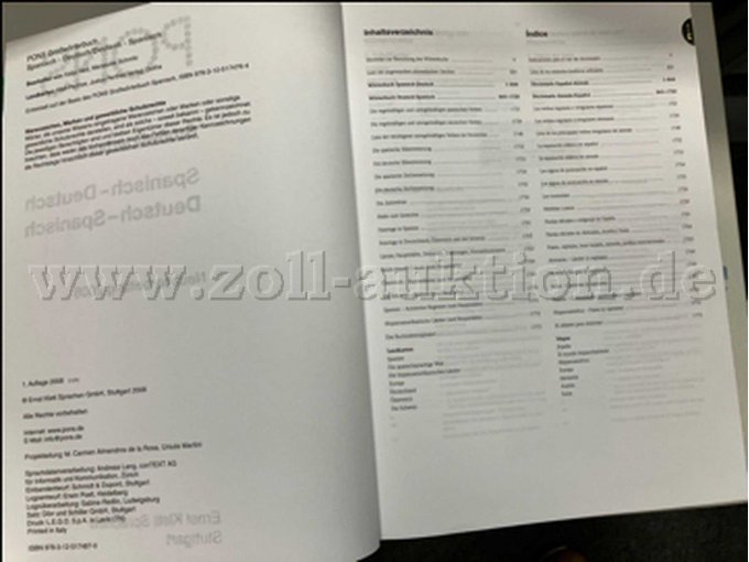 2 PONS Großwörterbuch Spanisch (alt, gut erhalten) – foto 8 – kavel bij Zoll-Auktion, Mönchengladbach