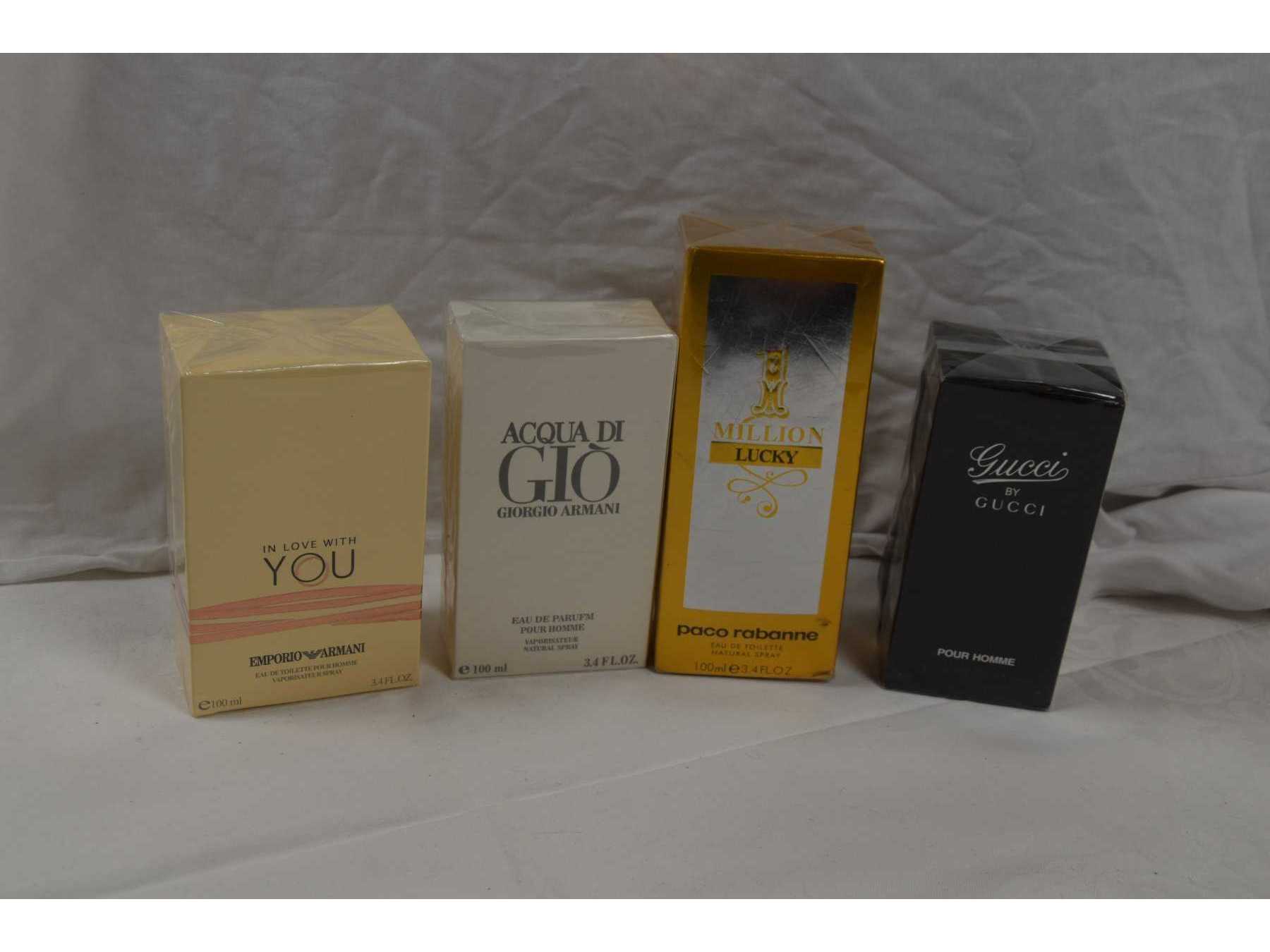 2 Parfum „Armani” und je 1 Parfum “Gucci” & „paco rabanne
