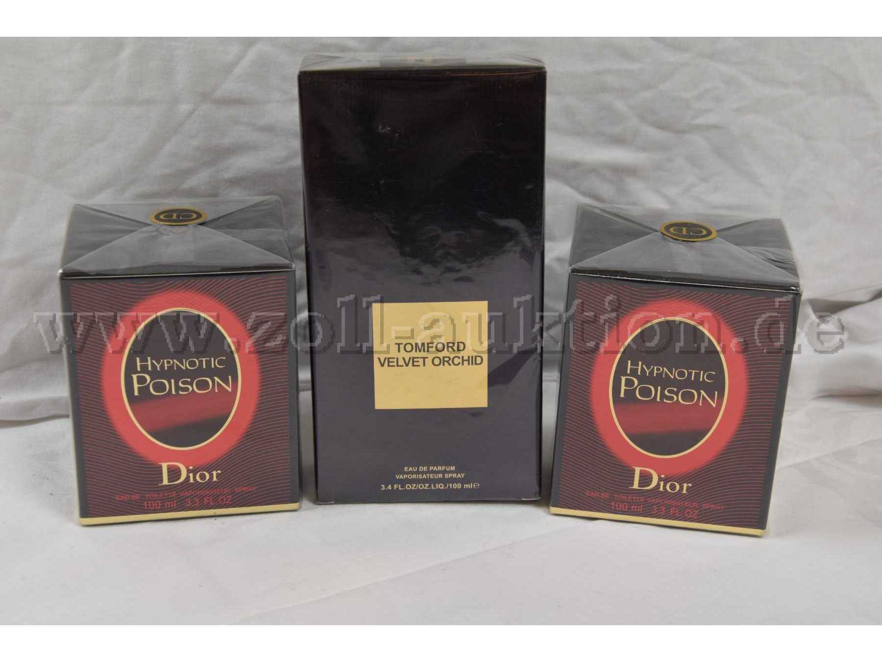 2 Eau de Toilette “Dior“ Hypnotic Poison je 100ml und 
1 Eau de Parfum „Tom Ford“ Velvet Orchid  100ml