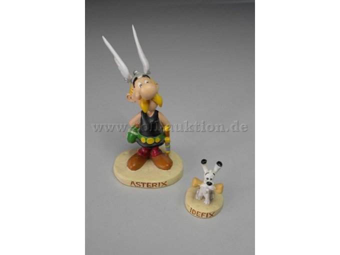 Plastoy Sammelfiguren "Asterix und Idefix" Gesamtansicht von vorne