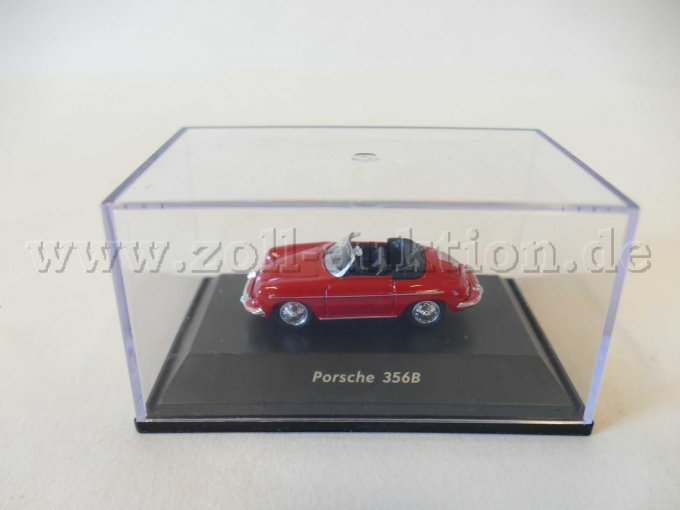 1 Porsche 356 B Cabriolet rot Maßstab 1/87 von Welly in Box