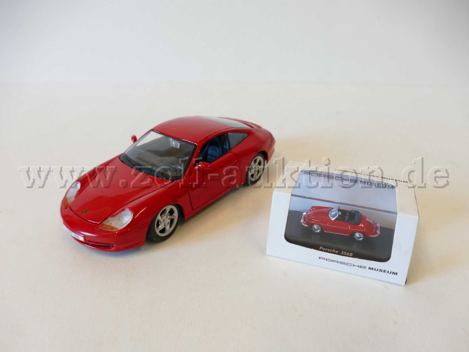 2 Porsche Modellautos verschiedene Hersteller und Maßstäbe, gebraucht