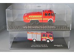 Rietze Modellautos Magirus HLF 20/16 und WaWe 9000, 1:87 Gesamtansicht