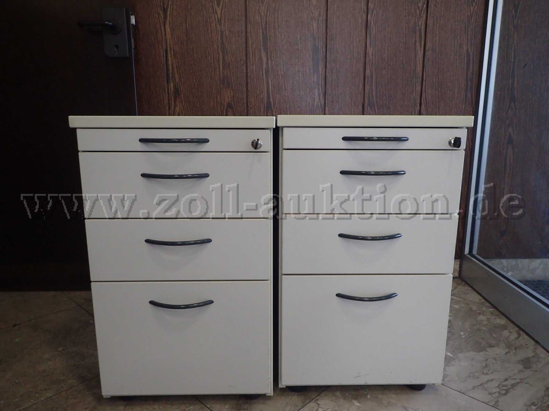 Rollcontainer (abschließbar mit Schlüssel).