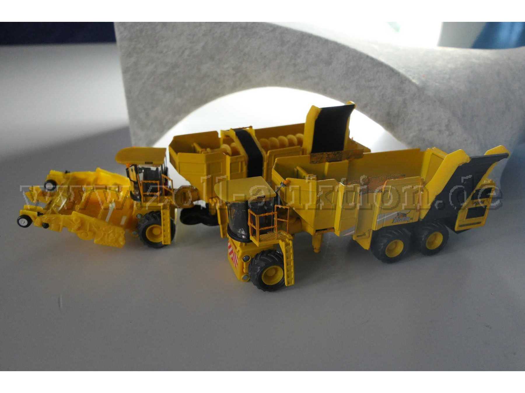 SIKU 1803 Rübenroder Gesamtansicht beide Fahrzeuge