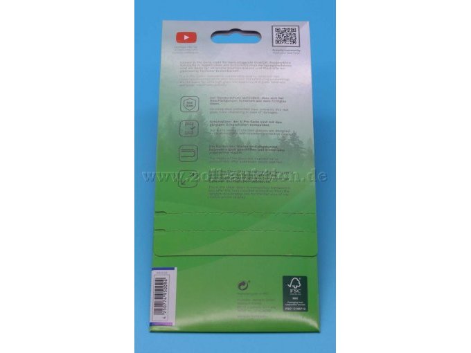 Schutzglas Umverpackung Rückseite