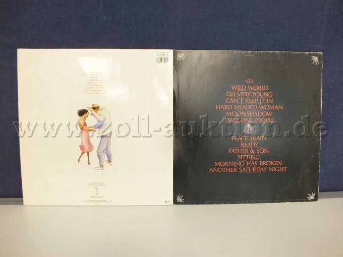 Rückseite der LPs mit Auflistung der Lieder, mit Beschädigungen