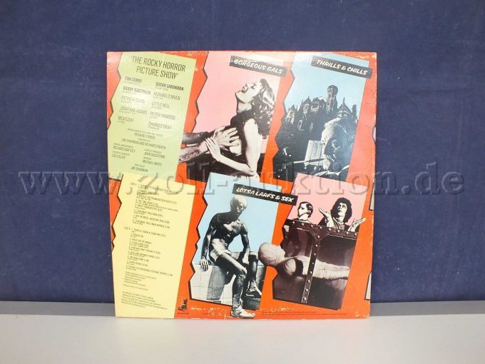 Ansicht des Covers "The Rocky Horror Show" von hinten, mit Beschädigungen