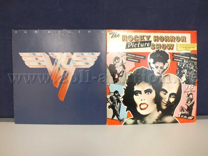 Gesamtansicht der LPs Van Halen und Pisture, mit Beschädigungen