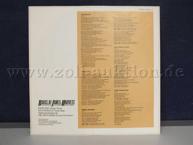 Detailaufnahme der Schutzhülle zur LP "Victims Of Circumstance" Vorderseite