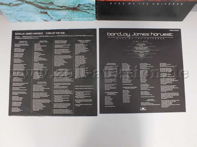 Originalposter zu den LPs, Vorderseite mit Beschädigungen