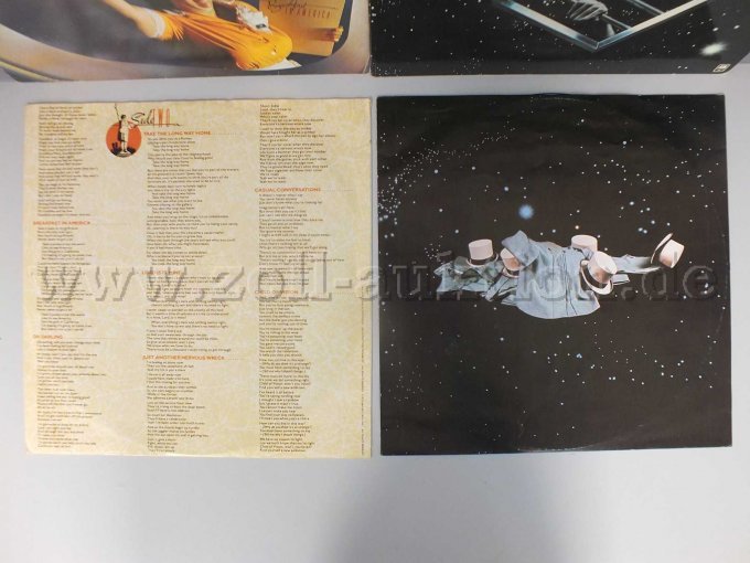 Detailaufnahme der Schutzhülle zu den LPs, Rückseite