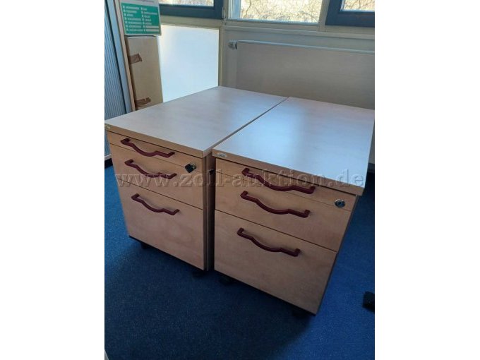 2x Rollcontainer 3 Schubladen