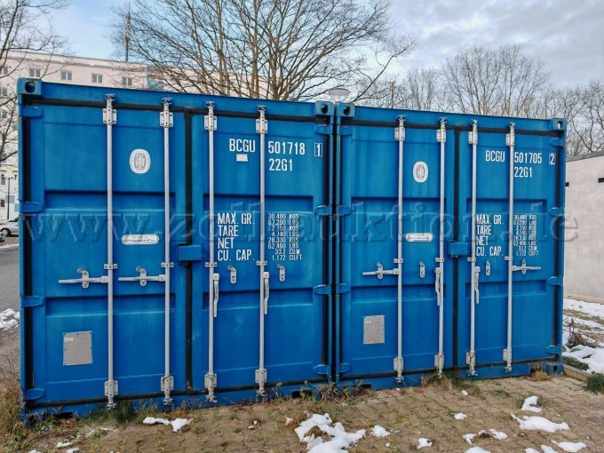 Frontansicht beider Container