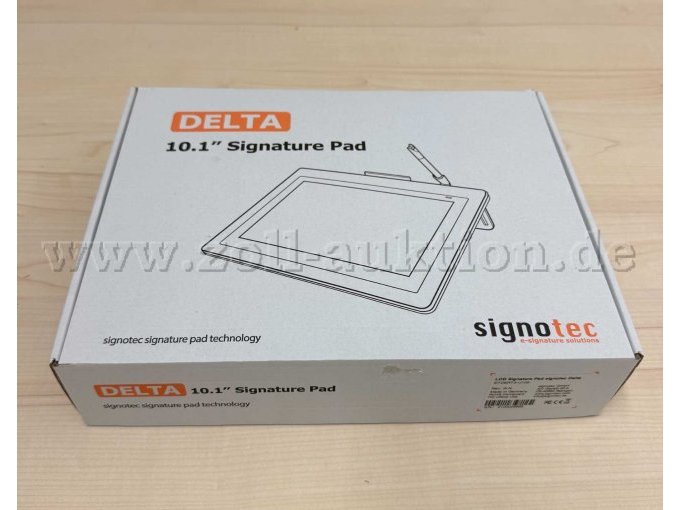 2 Signatur Pad 10,1 Zoll (25,654 cm) DELTA signotec – kavel bij Zoll-Auktion, Meiningen