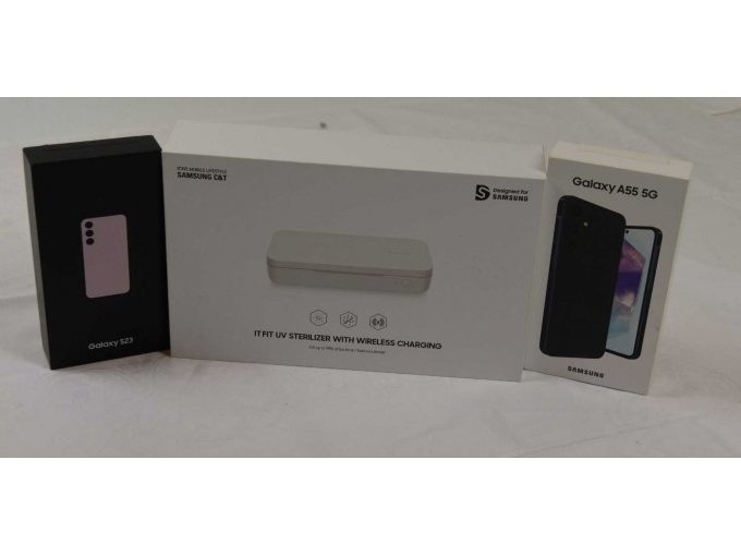 2 Smartphone „Samsung“ Galaxy und 1 UV Sterilizer „Samsung“
