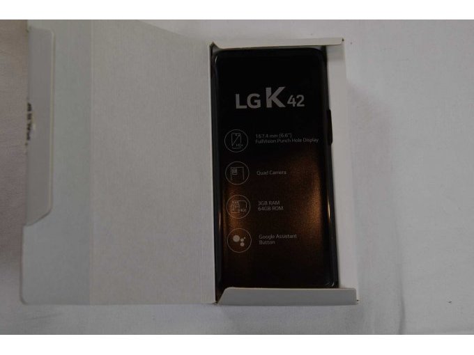1 Smartphone „LG“ K42 in grau mit 64GB