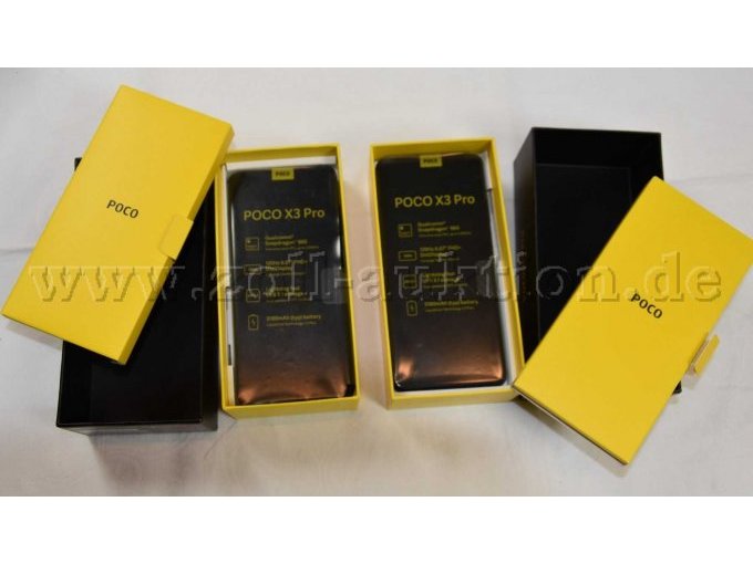 2 Smartphone  „Xiaomi“ Poco X3 pro in Phantom Black und Frost Blue mit je 256GB